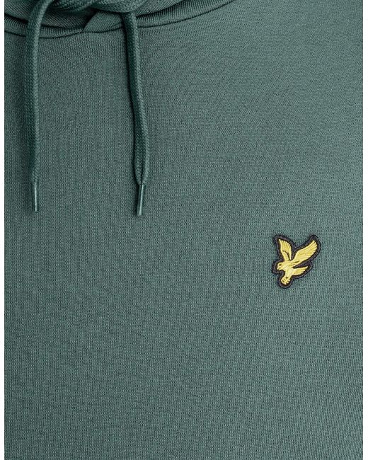 Lyle & Scott Green Everyday Loopback Cotton Hoodie for men