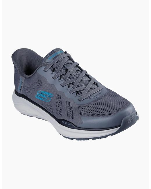 Skechers Blue Equalizer 6.0 Textile Charcoal/ Trainers for men