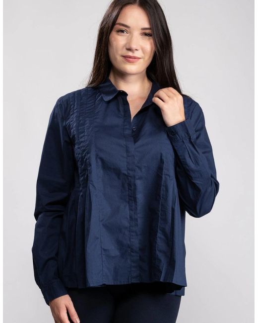Great Plains Blue Great Plains Simone Pleated/S Shirt