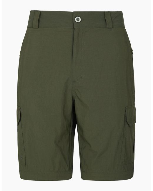 Mountain Warehouse Green Explore Cargo Shorts for men