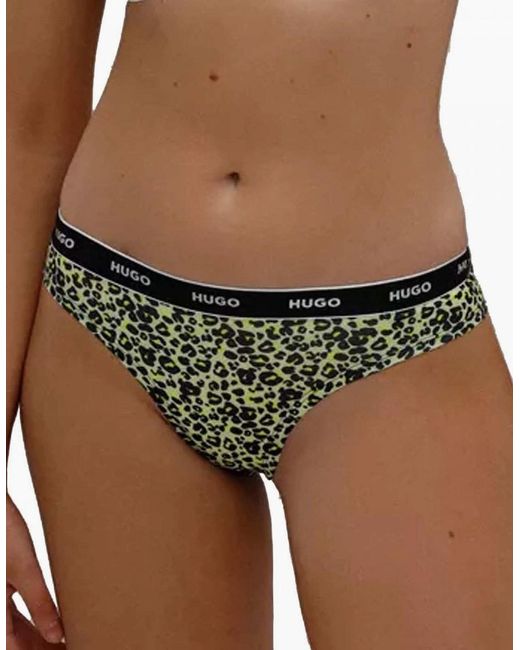 Boss Green Leo Thong, Animal Print