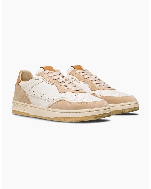 CLAE White Adults Low Top Trainers for men