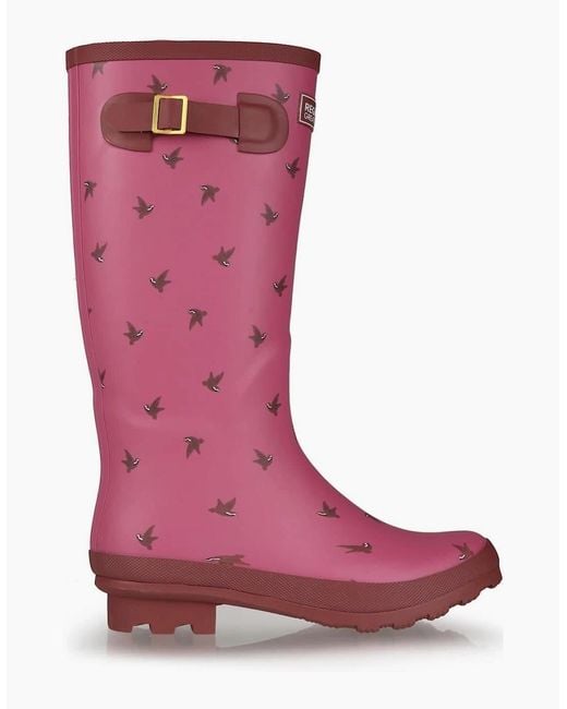 Regatta Pink Lady Fairweath Graphic Print Wellington Boots