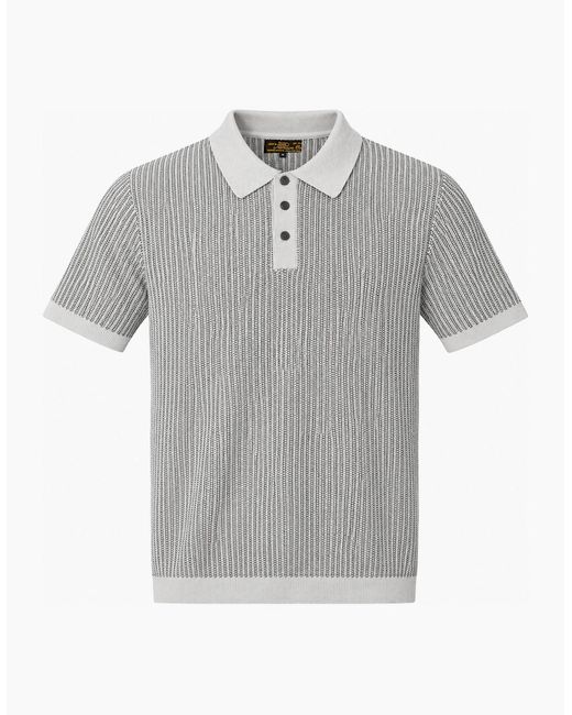 Jack & Jones Gray Jprbluchris Knit Polo Ss Laurel Wreath for men