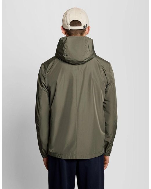 Lyle & Scott Green Lightweight Hooded Jacket for men