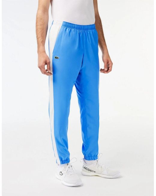 Lacoste Blue Color Block Slim Track Pants for men