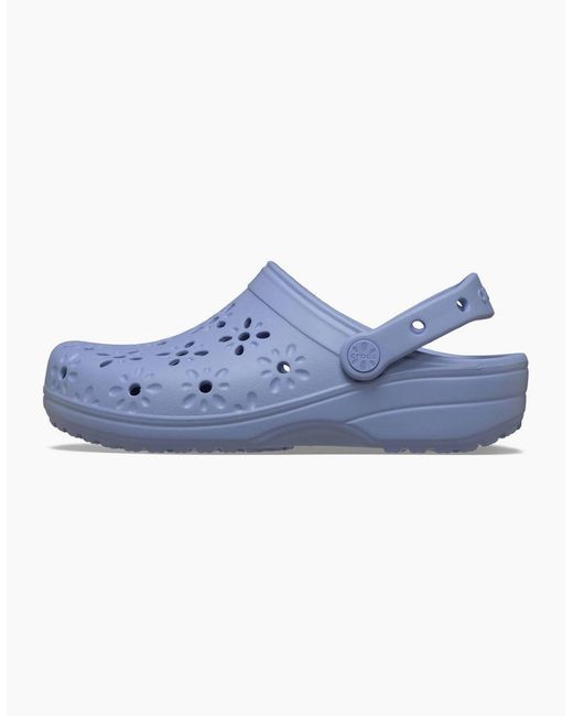 CROCSTM Blue Classic Floral Cut Out Clogs