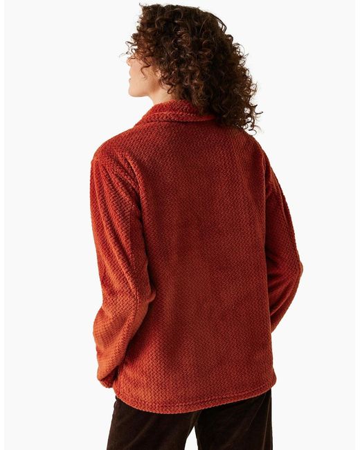 Regatta Red Ladies Heidy Fluffy Full Zip Fleece Jacket