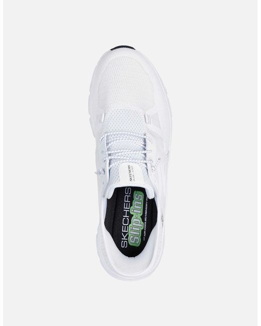 Skechers White Glide-Step Pro Textile Standard Trainers for men