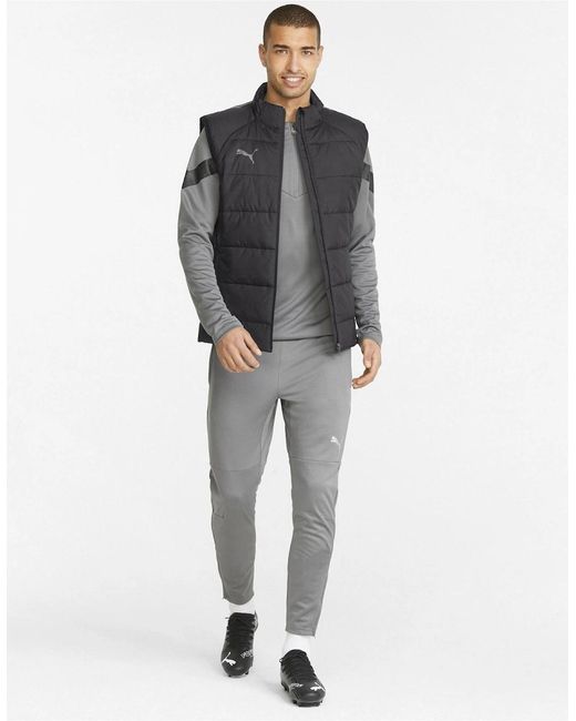 PUMA Black Teamliga Vest Jacket Gilet for men