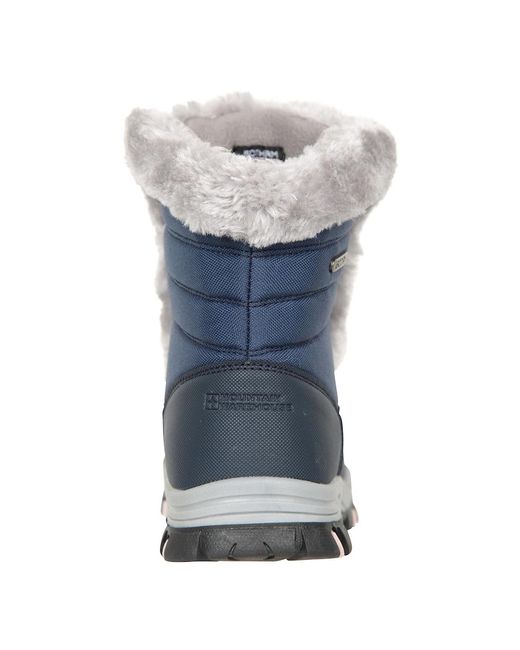 Mountain Warehouse Blue Ladies Ohio Thermal Short Shaft Snow Boots