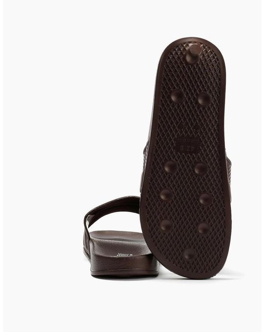 Original Penguin Brown Penguin Paradise Chocolate Slides for men