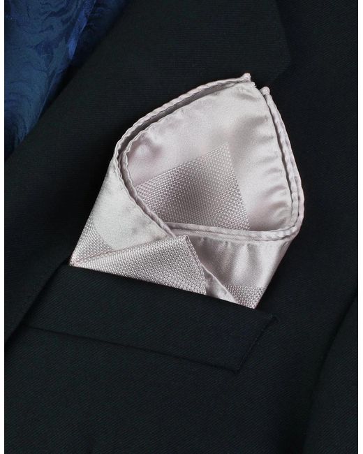 McQueen Gray Pocket Square for men