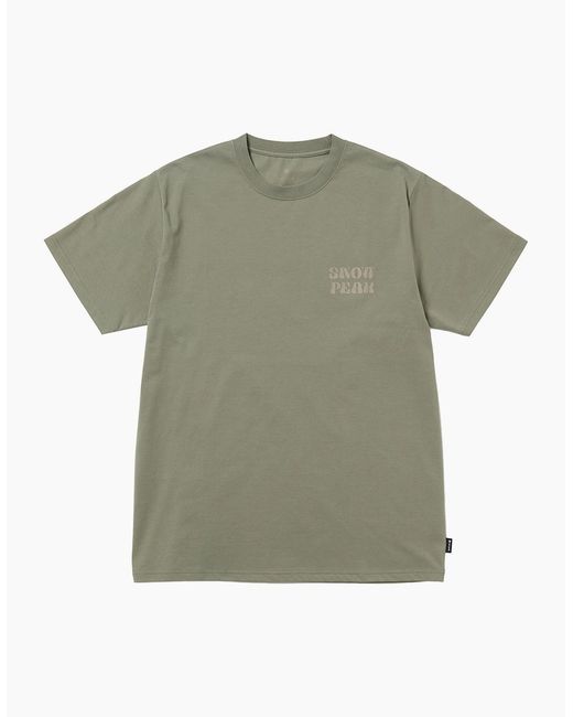 Snow Peak Green Snow Peak Camping Graphic T-Shirt