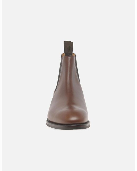 Loake Brown Chatsworth Classic Chelsea Boots for men