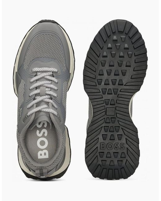 Boss Gray Jonah Runn Trainers for men