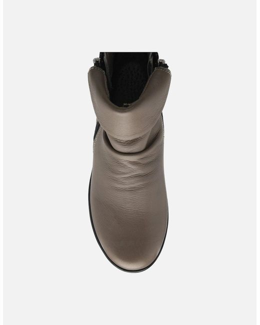 Lotus White Cordelia Wedge Ankle Boots