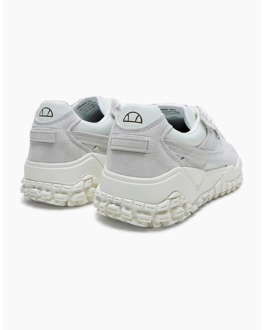 Ellesse White Luxe El42 Lace-Up Lug Sole Sneakers for men
