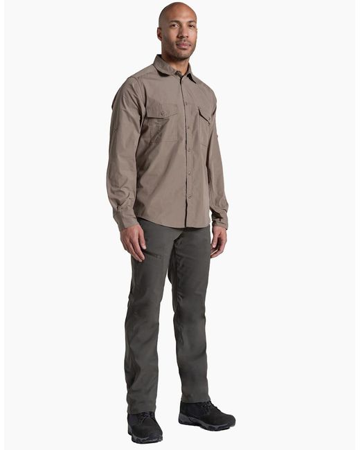 Craghoppers Brown Kiwi Ii Long-Sleeved Shirt for men