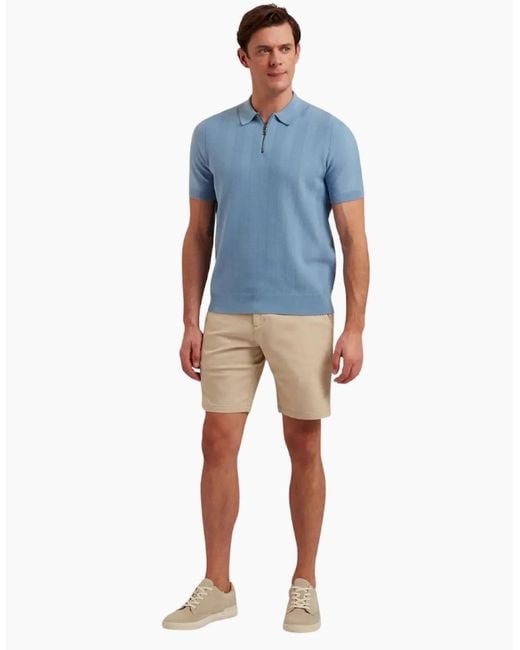 Ted Baker Natural Barnham Stone Core Chino Shorts for men