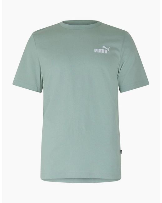 PUMA Green Blank Base T-Shirt for men