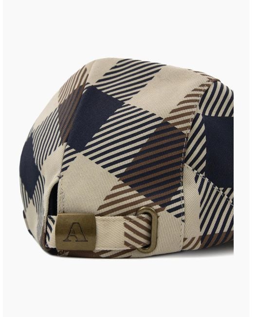 Aquascutum Multicolor Macro Iconic Flat Cap 30 for men