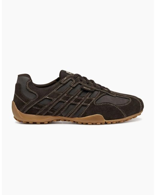 Geox Brown U Snake Original Trainers for men