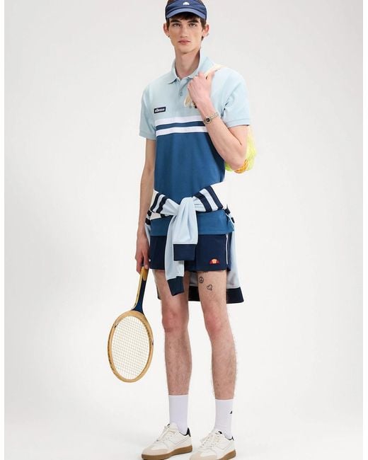 Ellesse Blue Muccia Polo for men