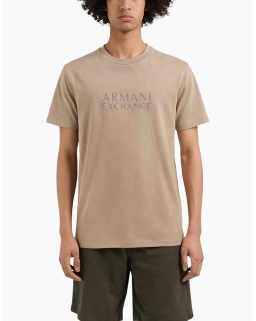 Armani White Exchange T Shirts Short Sleeve Top for men