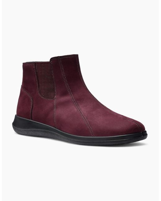 Hotter Purple Alderley Wide Fit Ankle Boots