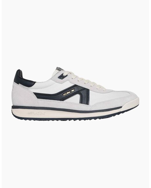 Skechers White Skx 92 Spective Leather Trainers for men
