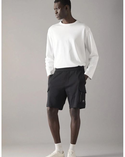 Moose Knuckles Black Dalon Shorts for men