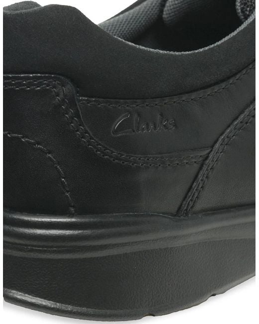 Clarks Black Cotrell Edge Shoes for men