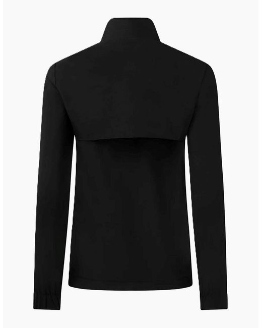 Castore Black Solid Patterned Zipped Pocket Track Jacket