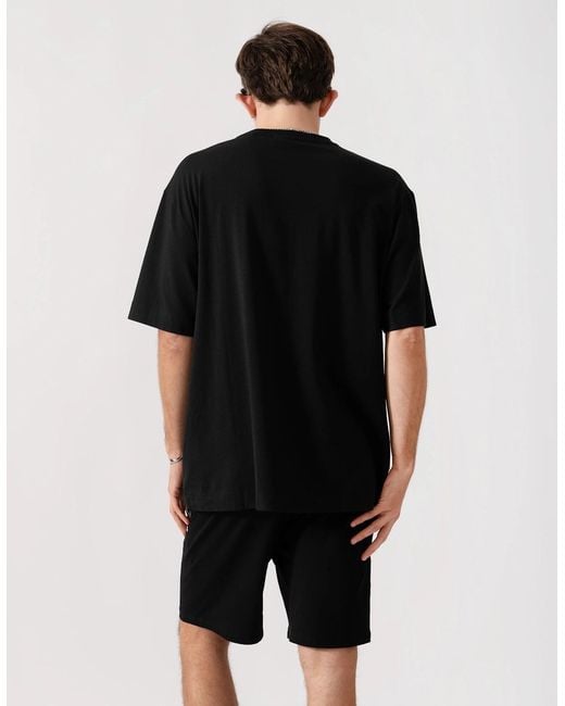 Boss Black Hugo Ray Gradient Logo Pyjama T-Shirt for men