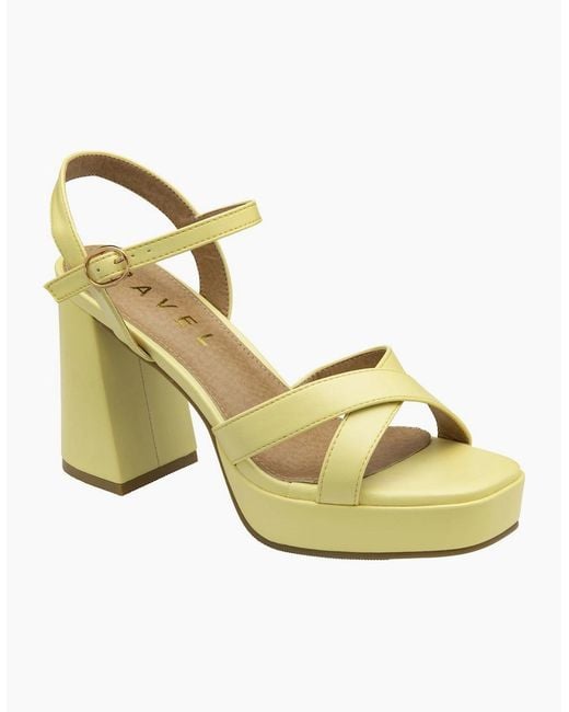 Ravel Metallic Farran Heeled Sandals