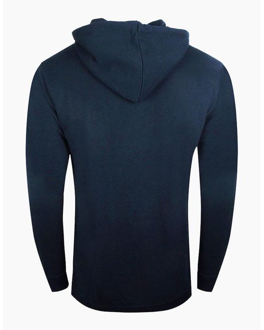Roberto Cavalli Blue Cavalli Class Reverse Logo Hoodie for men