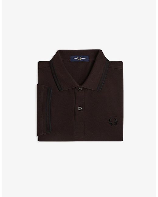 Fred Perry Black Twin Tipped Polo Shirt for men