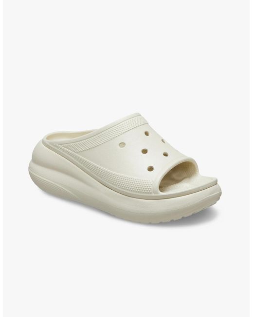 CROCSTM White 208731-2Y2 Crush Slide Bone Clogs Bone