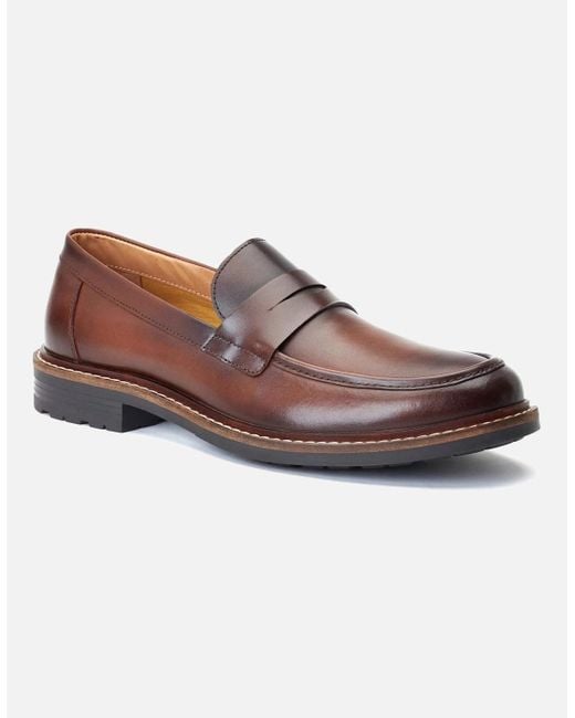 Base London Brown Ivey Loafers for men