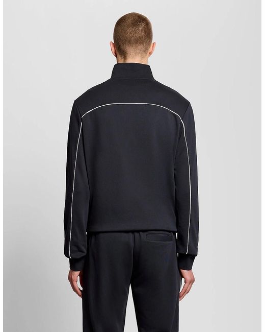 Lyle & Scott Gray Piped Full Zip Track Top for men