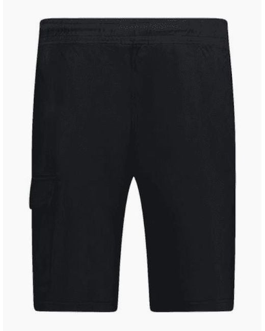 C P Company Blue Light Fleece Lens Pocket Cargo Shorts for men