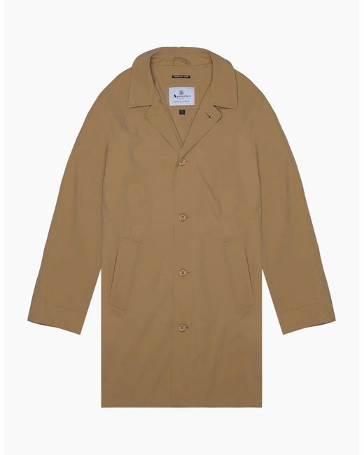 Aquascutum Natural Active Stretch Caban Trench Coat Khaki Jacket for men