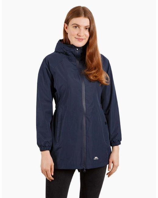 Trespass Blue Ladies Waterproof Shell Jacket