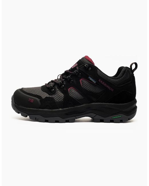 Karrimor Black Premium Bodmin Low 6 Hiking Shoes Raspberry