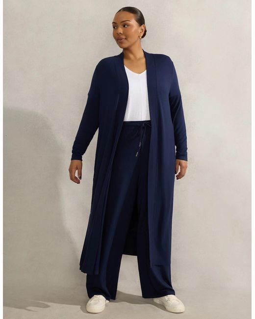 Live Unlimited London Blue Lightweight Supersoft Straight Leg Pant