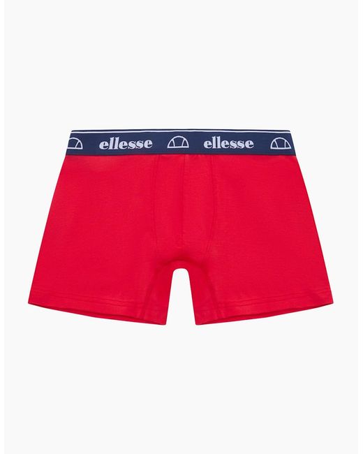 Ellesse Blue Muxel820 3 Pk Low Rise Trunk Boxers for men