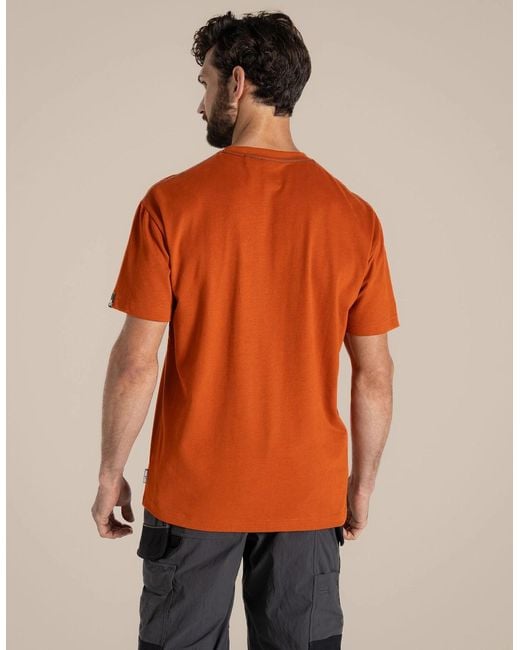 Craghoppers Orange Batley Work T-Shirt for men