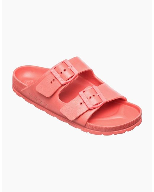 Roxy Pink Kattie Slides