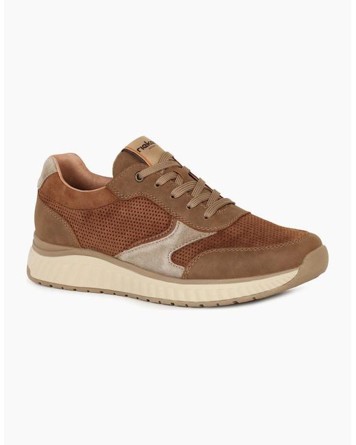 Rieker Brown Station Trainers for men